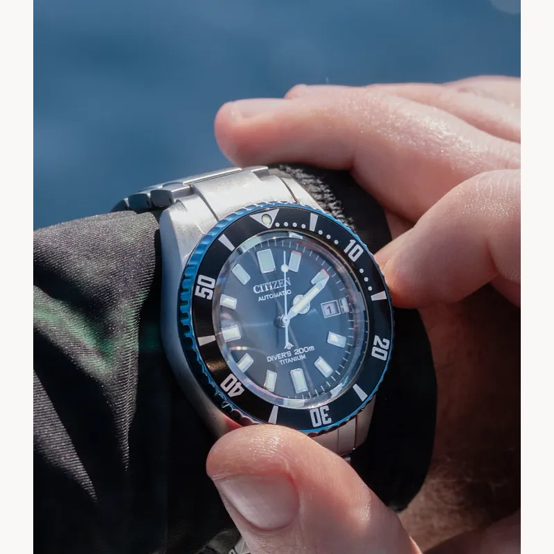 Promaster Fujitsubo Blue Dial Super Titanium with Platinum Promaster Fujitsubo Blue Dial Super Titanium with Platinum